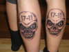 17-11 skull tattoo