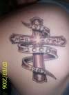 Tribute Cross tattoo