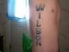 last name tattoo