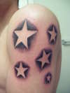 Negative Stars tattoo
