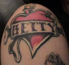 BETTY tattoo