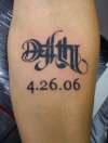 Life/Death Ambigram tattoo