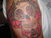 "dia del los muertos" skull tattoo