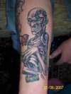 Living Skeleton tattoo