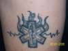 my husbands tattoo..he is an EMT