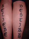 believe destiny tattoo