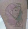 virgin mary tat tattoo