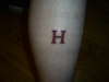 H tattoo