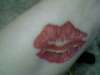 Lips tattoo