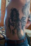 evil mermaid tattoo