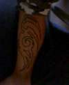 leg tribal tattoo