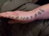 musical notes tattoo