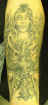 ANGEL WITH CROSS tattoo