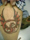 Red dragon tattoo