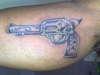 gun tattoo