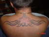 tribal on neck tattoo
