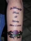New Tat on forearm tattoo