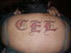Initials tattoo
