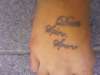 Right Foot tattoo