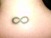 Green Infinity Symbol tattoo