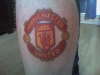 scotts man utd badge tattoo