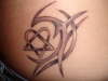 Heartagram tattoo