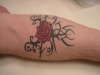 tribal rose tattoo