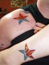 Matching stars tattoo
