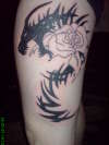 wifes leg tattoo