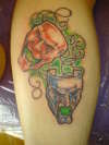 evil masks tattoo
