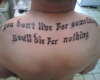 Live for something tattoo