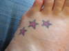 Pink Stars tattoo
