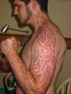 Unfinished tribal tattoo