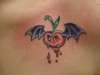 Vampire Bat Cherry tattoo