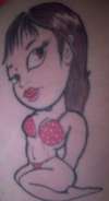 Pin-Up Cartoon Of ME! tattoo