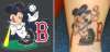 Red Sox Mickey Mouse tattoo