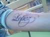 last name tattoo