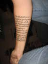 Bible Verse tattoo