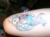 koi  on right leg tattoo
