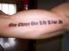 Lettering tattoo