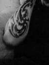 outsde forearm tribal tattoo