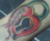 Heart Padlock tattoo