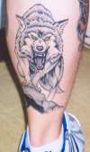 Wolf "Healed" tattoo