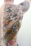 koi with kenji script tattoo
