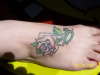 rose foot tat2 tattoo