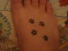 Paw Prints tattoo