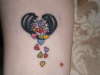 Black Heart Of Many Colors tattoo
