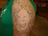 hannya mask in progress tattoo