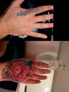 Hand Cover-up tattoo