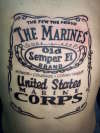 Marines tattoo